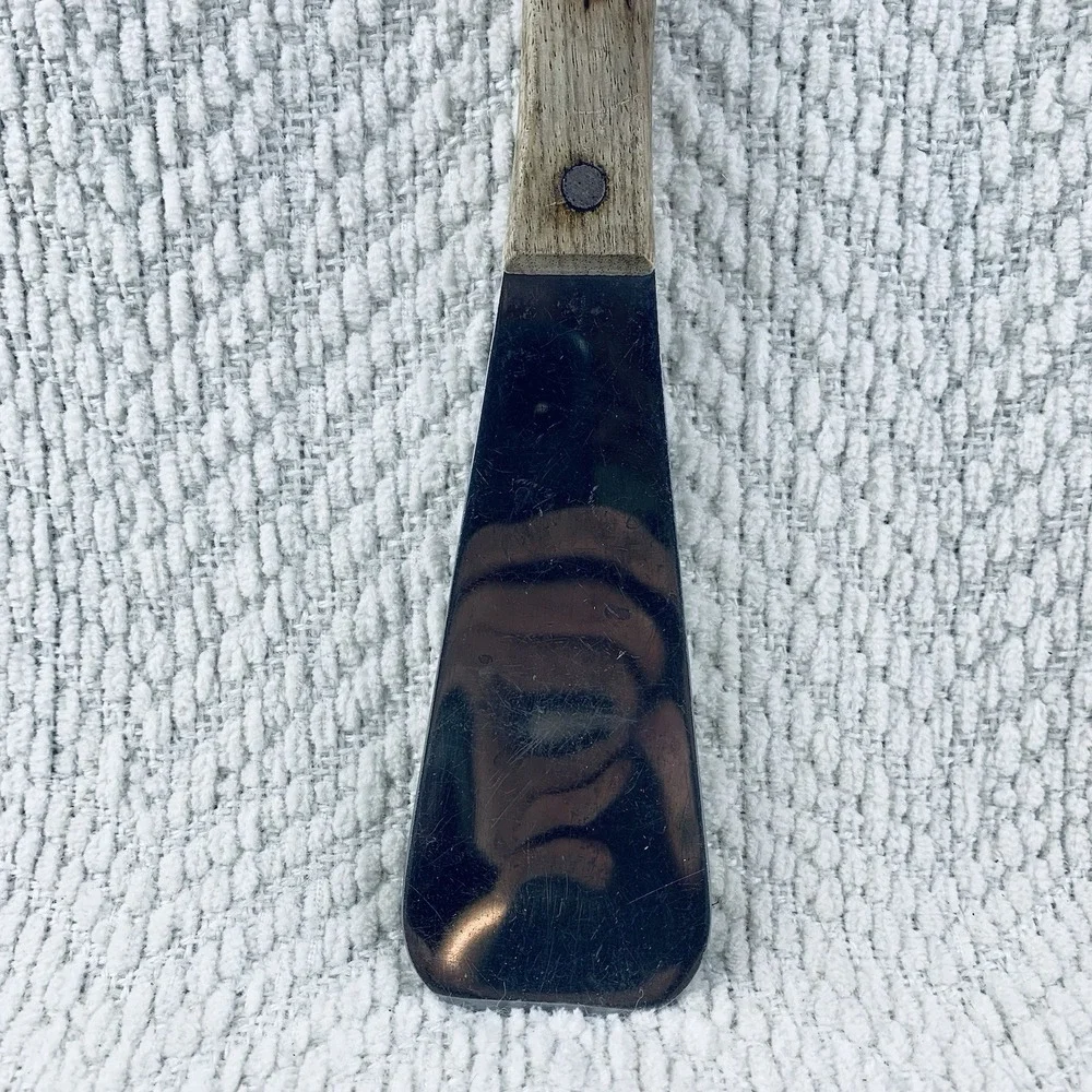 Vintage Vernco #2 Stainless Steel Ice Cream Spade Scoop Wood Handle 9 1/2